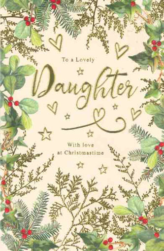 Picture of LOVELY DAUGHTER CHRISTMAS CARD